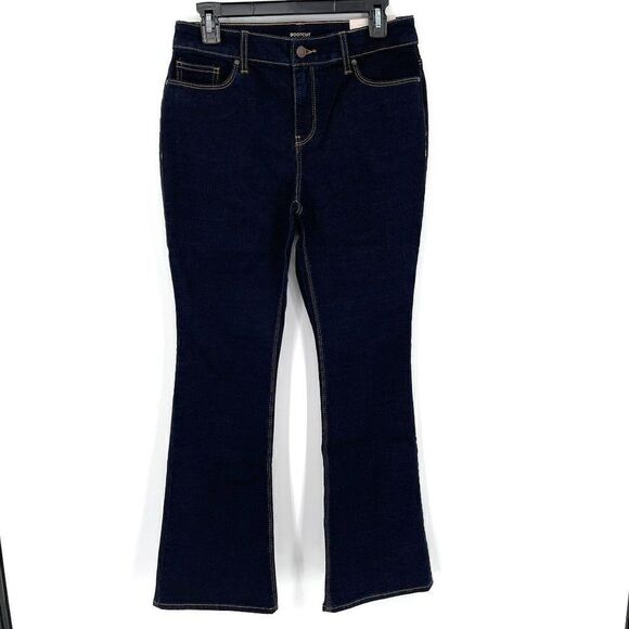 Chico's High Rise Stretch Bootcut Jeans Dark Wash Women 0S 4S NWT Style 5702 - Picture 1 of 12
